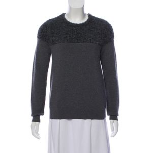 J Brand Wool Zip-Accented Grey Sweater